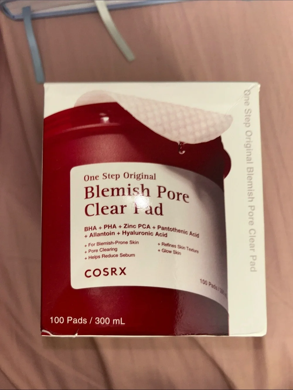 COS Blemish Pore Clear Pad - Red and White Packaging